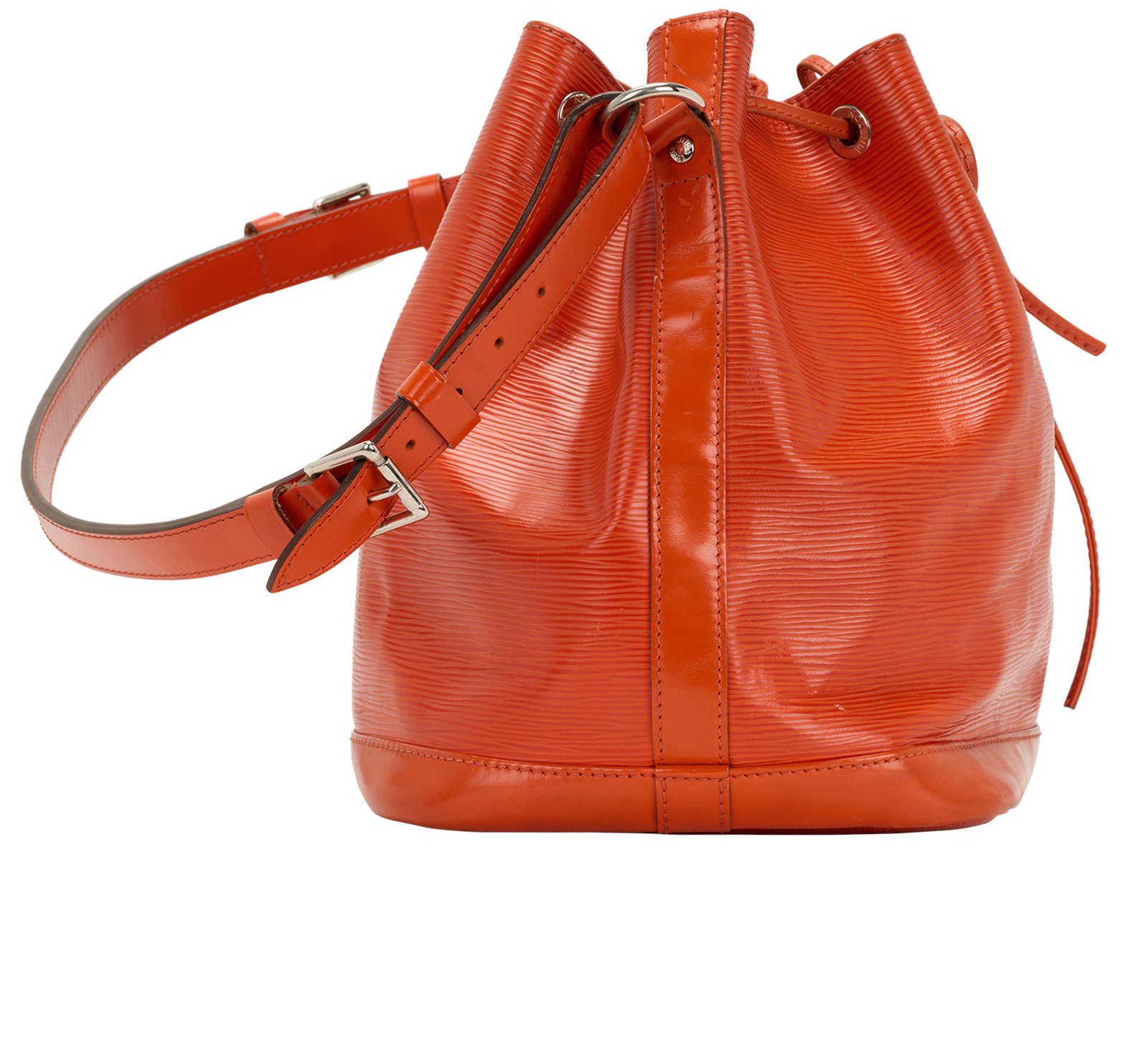 Petit Noe, &pound;495, Handbags, Orange, Leather, Side view